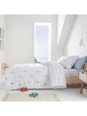 Image of Little Bianca Sailing Boats Cotton Duvet Set, Multi, Size Single
