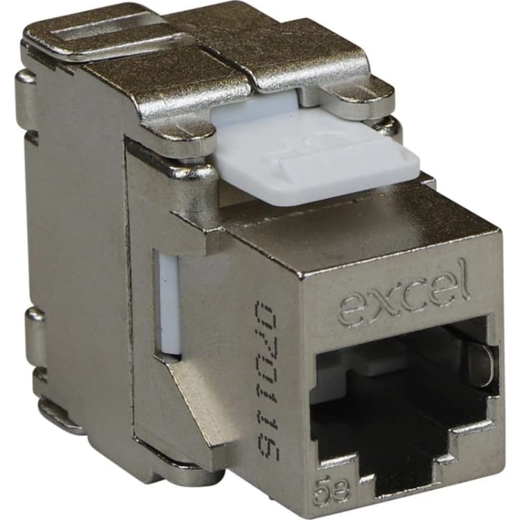 Image of EXCEL CAT.5e FTP TOOLLESS KEYSTONE JACK - BUTTERFLY STYLE