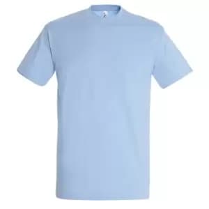 Image of SOLS Mens Imperial Heavyweight Short Sleeve T-Shirt (XXL) (Sky Blue)