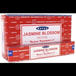 Image of Box of 12 Packs of Jasmine Blossom Incense Sticks by Satya