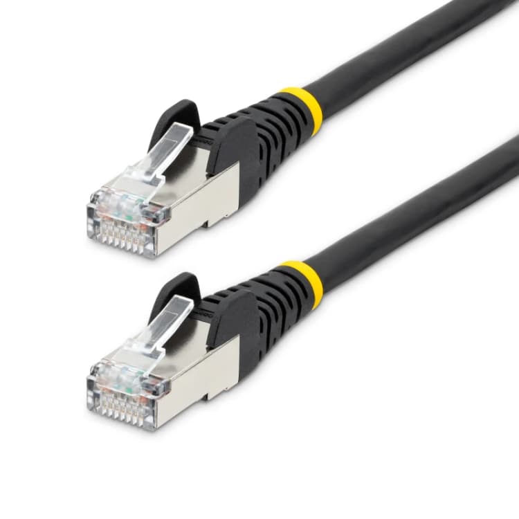 Image of StarTech.com 1.5m CAT6a Ethernet Cable LSZH - Black NLBK-150-CAT6A-PATCH