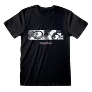 Image of Junji-Ito Unisex Adult Eyes T-Shirt (S) (Black/White)