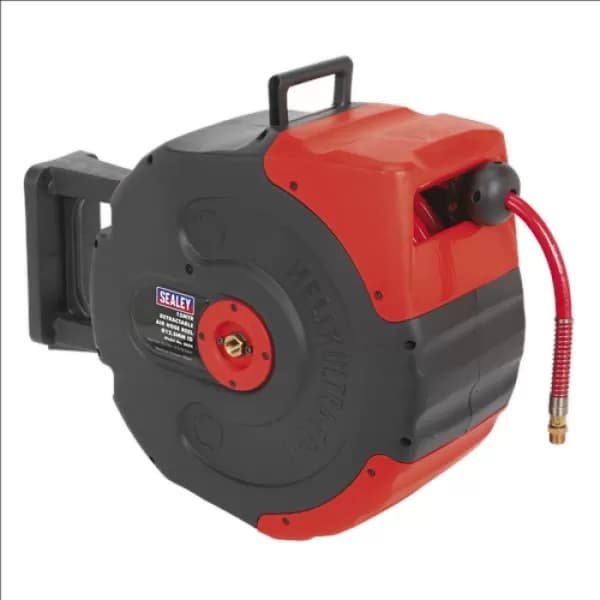 Image of Genuine SEALEY SA94 Retractable Air Hose Reel 15mtr Ø12.5mm ID