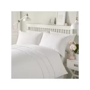 Image of Tassels Cotton Rich Duvet Cover Set, White, King - Serene