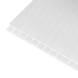 Image of Axiome Opal Effect Polycarbonate Twinwall Roofing Sheet (L)4M (W)690mm (T)10mm