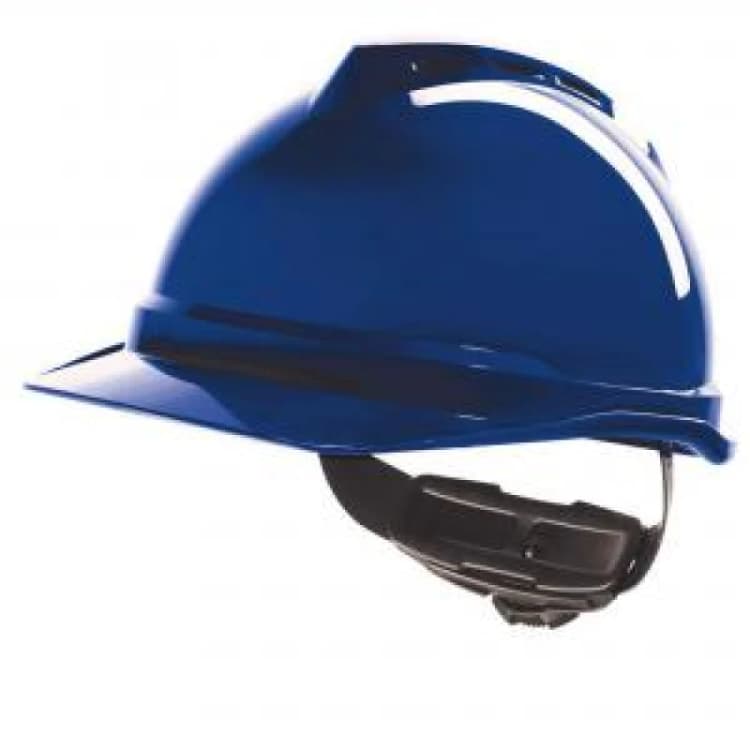 Image of MSA V - Gard 500 Vented Safety Helmet Blue