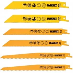 Image of DEWALT DT2444 6 Piece Extreme Reciprocating Saw Blade Set