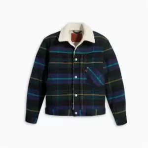 Image of Levis Type 1 Sherpa Jacket - Blue