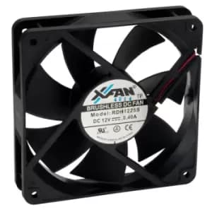 Image of X-Fan RDH1225S1 120 x 120 x 25mm Axial Fan 12V Sleeve Bearing