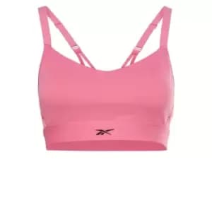 Image of Reebok Lux Strappy Sports Bra Womens - Pink