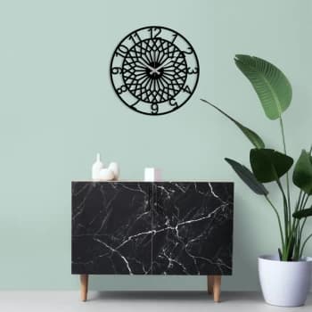 Image of Metal Wall Clock 31 - Black Decorative Metal Wall Clock