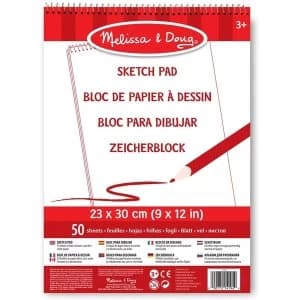 Image of Melissa & Doug Sketch Pad (9 inchx12 inch)