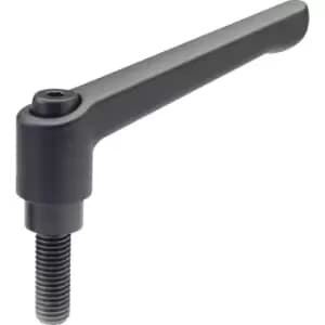 Image of GN300-45-M6-16-SW Adjustable Hand Lever; Black, Male