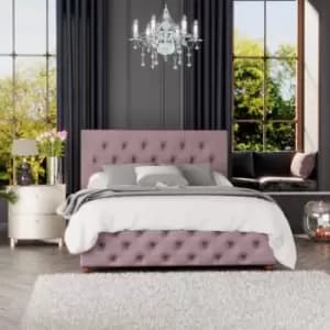 Image of Laurence Llewelyn-Bowen Laurence Llewelyn Bowen Luna Ottoman Storage Bed Plush Velvet Blush Super King