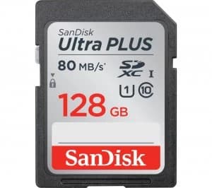 Image of SanDisk Ultra Plus 128GB SDXC Memory Card