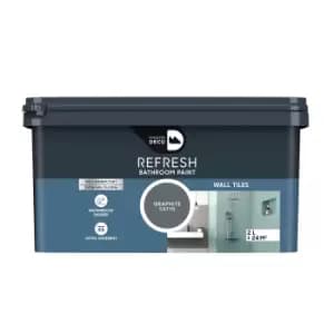 Image of Maison Deco Refresh Bathroom Wall Tile Paint Graphite - 2L