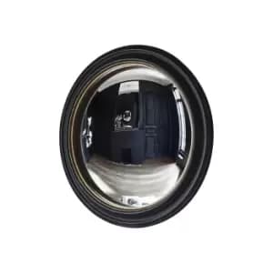 Image of Gallery Interiors Rockbourne Convex Mirror / Black & Gold / Small