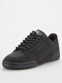 Image of adidas Originals Continental 80 - Triple Black, Triple Black, Size 8, Men