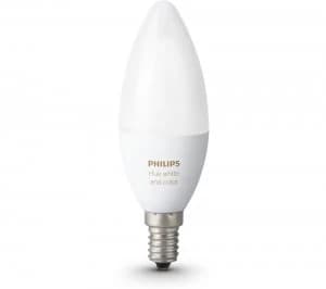 Image of Philips Hue White and Colour Ambience Wireless Bulb E14
