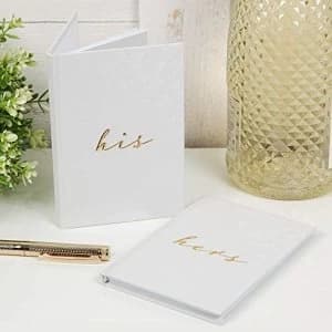 Image of Amore By Juliana His & Hers Wedding Vows Book