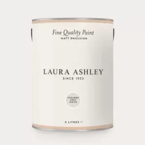 Image of Laura Ashley Matt Emulsion Paint Sugared Grey White 5L