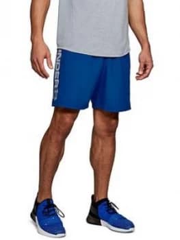 Image of Urban Armor Gear Woven Graphic Wordmark Shorts - Royal Blue, Royal Blue, Size S, Men