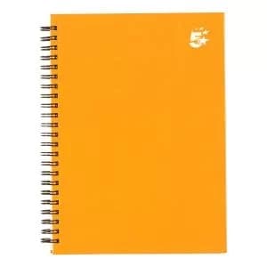 Image of Office Twinbound Hardback A5 140Pg Yellow Ref 943461 Pack 5 943461