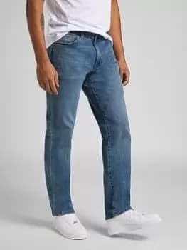 Image of Lee Extreme Motion Straight Fit Jeans - Blue Size 34, Length Regular, Men