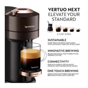 Image of Magimix 11712 Vertuo Next + Milk - Premium Rich Brown