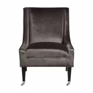 Image of Interiors by PH Grey Velvet Chair