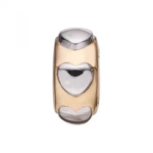 Image of Ladies Christina Sterling Silver Sterling Silver Love Stopper Bead Charm