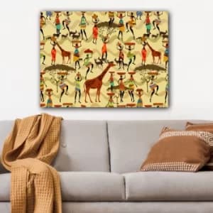 Image of 174293384_70100 Multicolor Decorative Canvas Painting