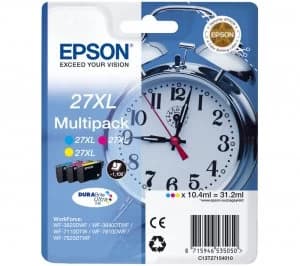 Image of Epson 27XL Alarm Clock Tri Colour Ink Cartridge