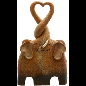 Image of Elephant Family Resin Ornament