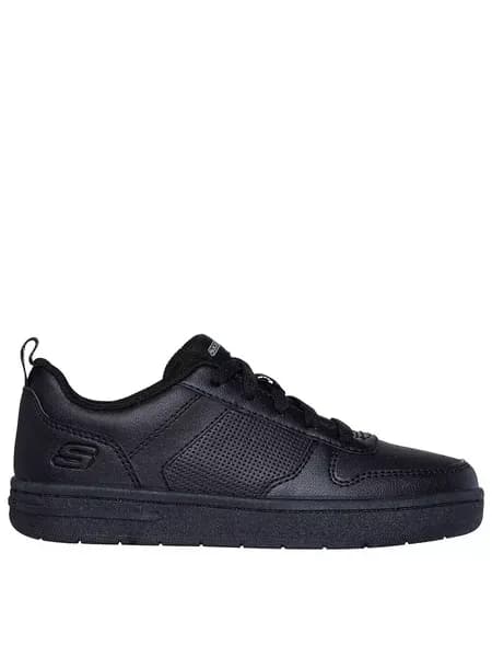 Image of Skechers Boys Smooth Street Genzo Comfy Clasic Trainers UK Size 13 (EU 32) Black SKE2291-BBK-13