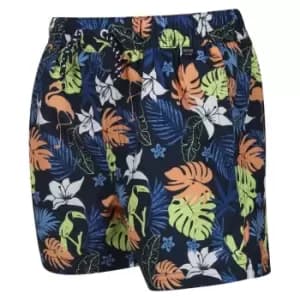 Image of Regatta Skander II Swim Shorts - NavyTropical