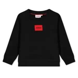Image of HUGO Hugo Square Logo Sweatshirt Boys - Black