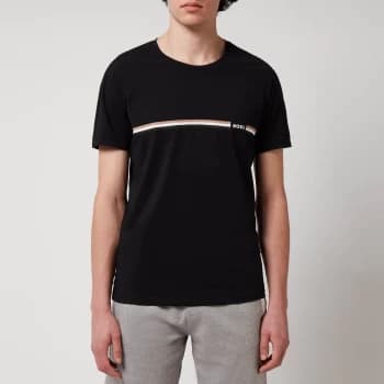 Image of BOSS Bodywear Mens Vitality Crewneck T-Shirt - Black - L