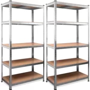Image of Monzana - Heavy Duty Shelving Unit Storage Racking Shelf Shelves Boltless Garage Tier NEW 2x 5 Tier - 180x90x40cm
