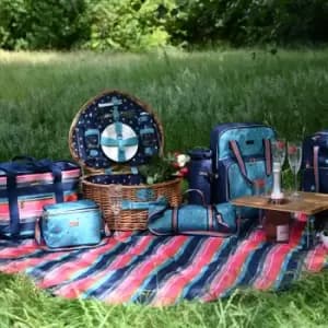 Image of Mini Confetti Round Picnic Blanket MultiColoured