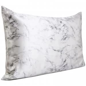Image of Slip Silk Pillowcase - Queen (Various Colours) - Marble