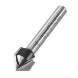 Image of Trend TRADE RANGE Chamfer V Grover Router Cutter 12.7mm 1/4"