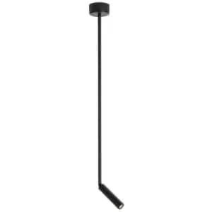 Image of Carolina Slim Pendant Ceiling Light Sand Black Aluminium LED 3W 3000K 190Lum - Merano