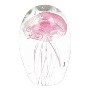 Image of Objets d'art Glass Figurine - Pink Jelly Fish