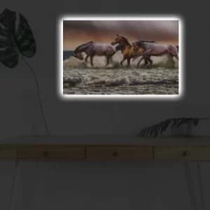 Image of 4570DHDACT-060 Multicolor Decorative LED Lighted Canvas Painting