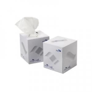 Image of Maxima 2Work Facial Tissue Cream Cube 70 Sheet Box Pack 24 KMAX10010