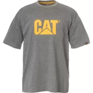 Image of Caterpillar Mens Trademark Logo T-Shirt Dark Grey 3XL