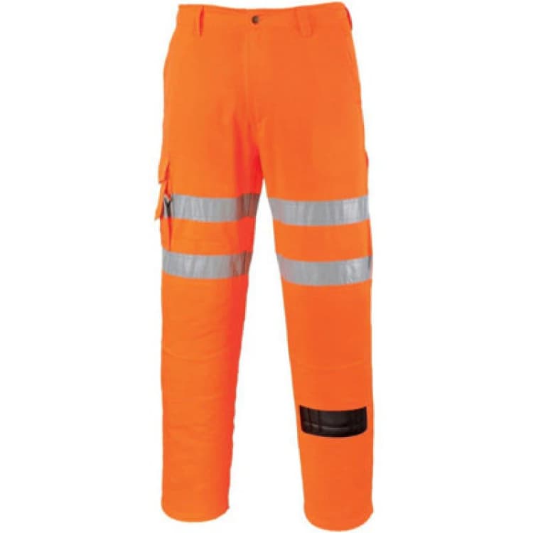 Image of Portwest Rail Combat Trousers RT46ORRL Colour: Orange