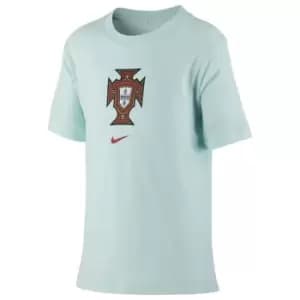 Image of Nike Portugal Crest T Shirt 2020 Junior - Green