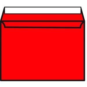 Image of C5 Wallet Envelope Peel and Seal 120gsm Pillar Box Red Pack of 250